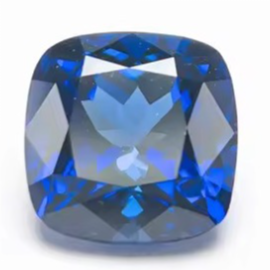 Wholesale Lab Made Gemstones 1ct to 8ct Royal Blue Cushion Brilliant Cut Lab Grown Sapphire