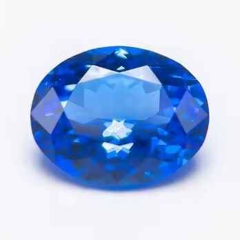 Wholesale Lab Made Gemstones 1ct to 8ct Royal Blue Oval Brilliant Cut Lab Grown Sapphire