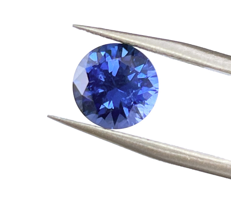 Wholesale Lab Made Gemstones 1ct to 8ct Royal Blue Round Brilliant Cut Lab Grown Sapphire