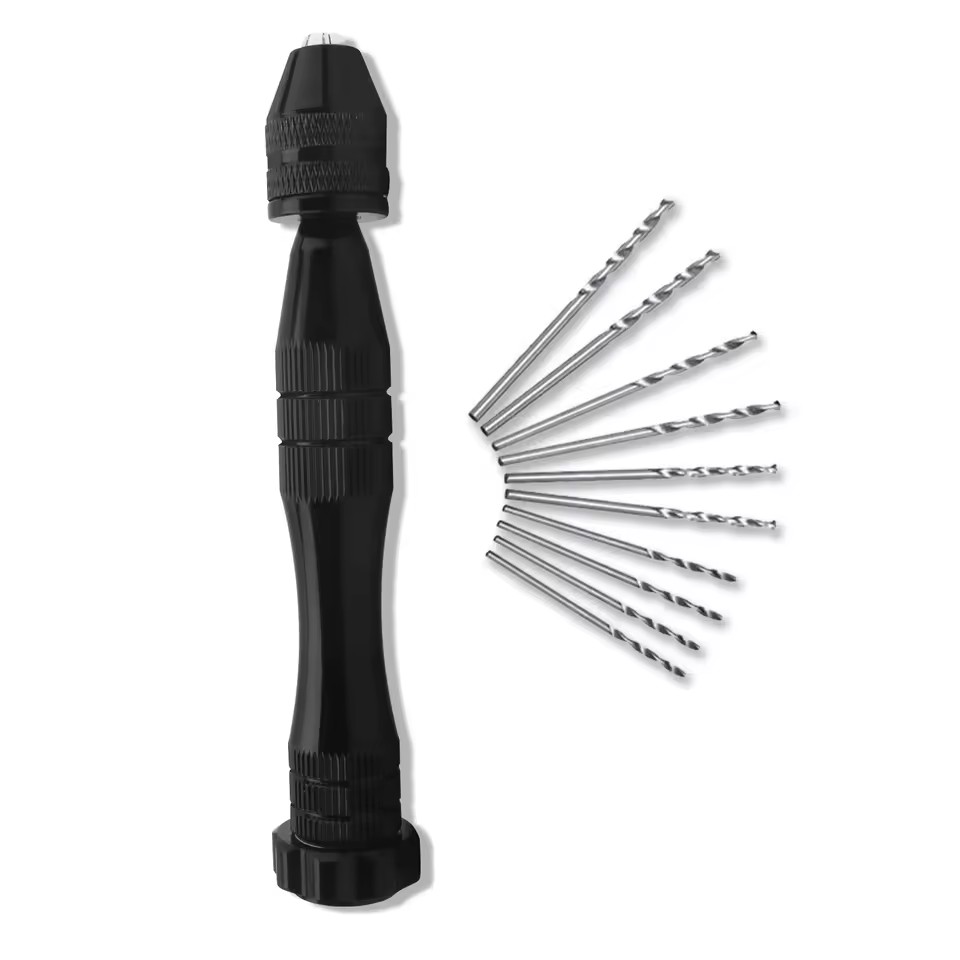 Professional Mini Twist Drill Bits Set 11-Piece Precision Hand Drill Bits for Metal Wood Jewelry Assembling & Model Making