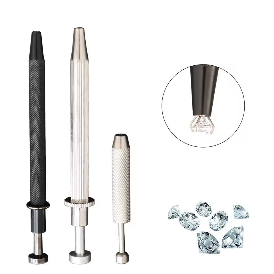 4 Prongs Stainless Steel Jewelry Claw Prong Diamond Holder Gemstone Pick Tool Catcher Making Tools Equipment