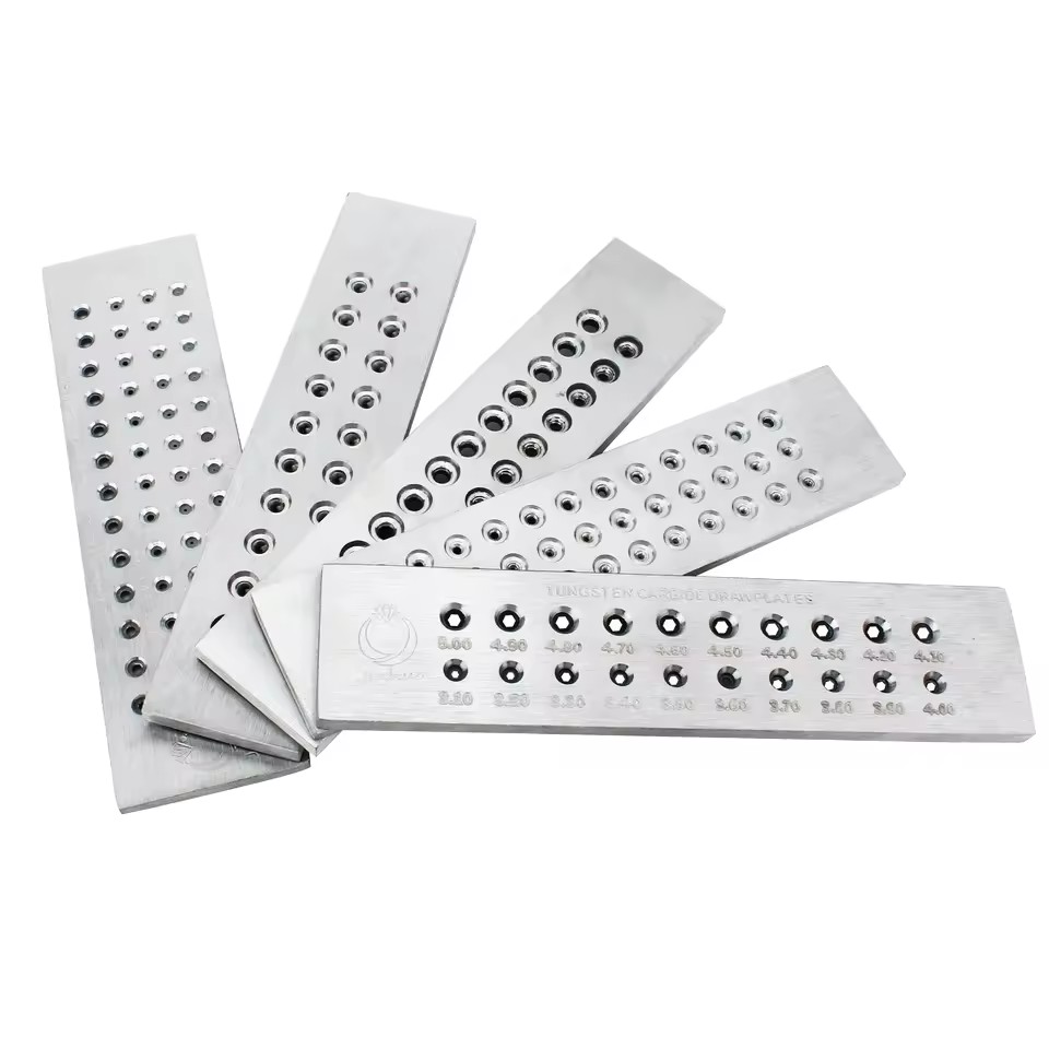 Round Semicircle Oval Square Wire Drawing Plate Jewelry Making Tool Tungsten Carbide Drawplates for Jewelry Making Supplies