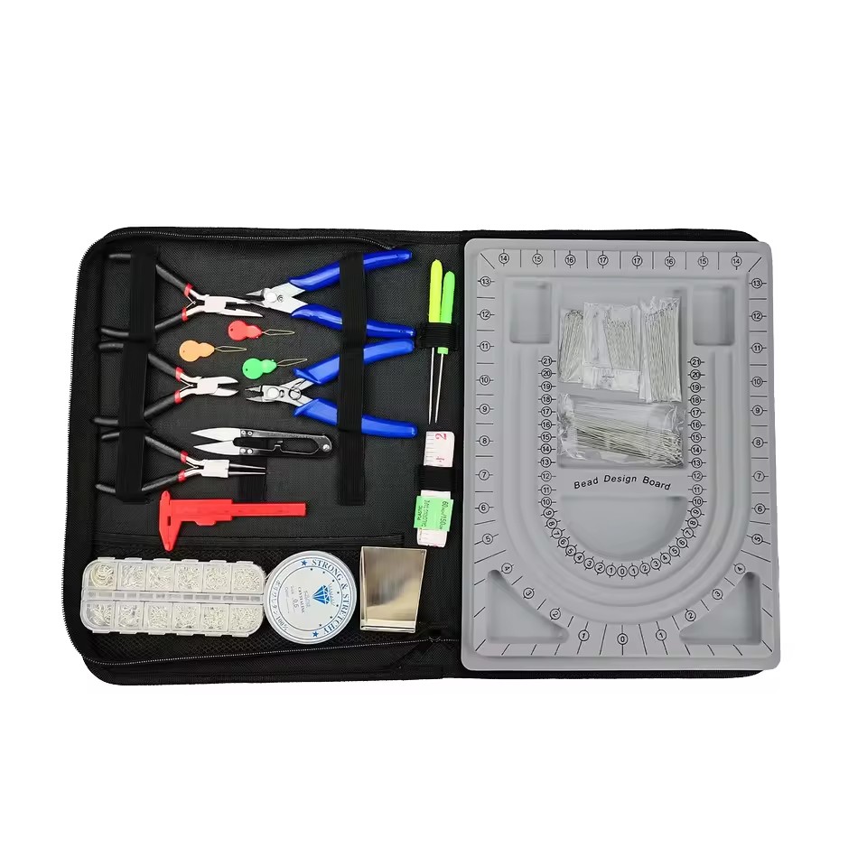 Cutting Pliers Wire Cutter Jewelry Repair Tools Set DIY Making Kit Jewelry Findings Components for Bracelet Necklace Earrings