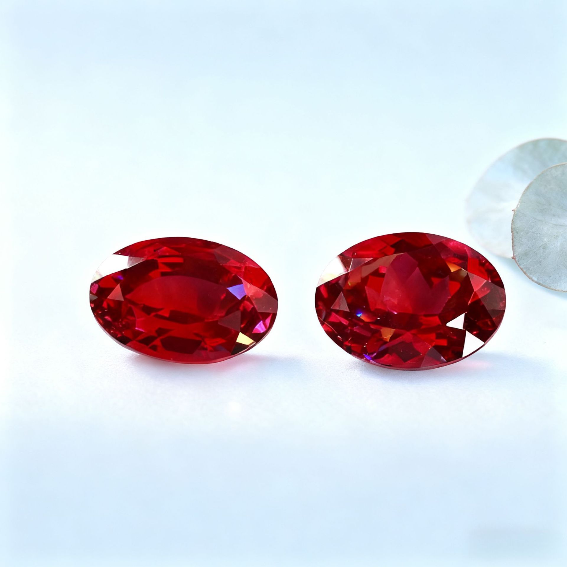 Wholesale Lab Made Gemstones 1ct to 8ct Pigeon Blood Red Oval Brilliant Cut Lab Grown Ruby
