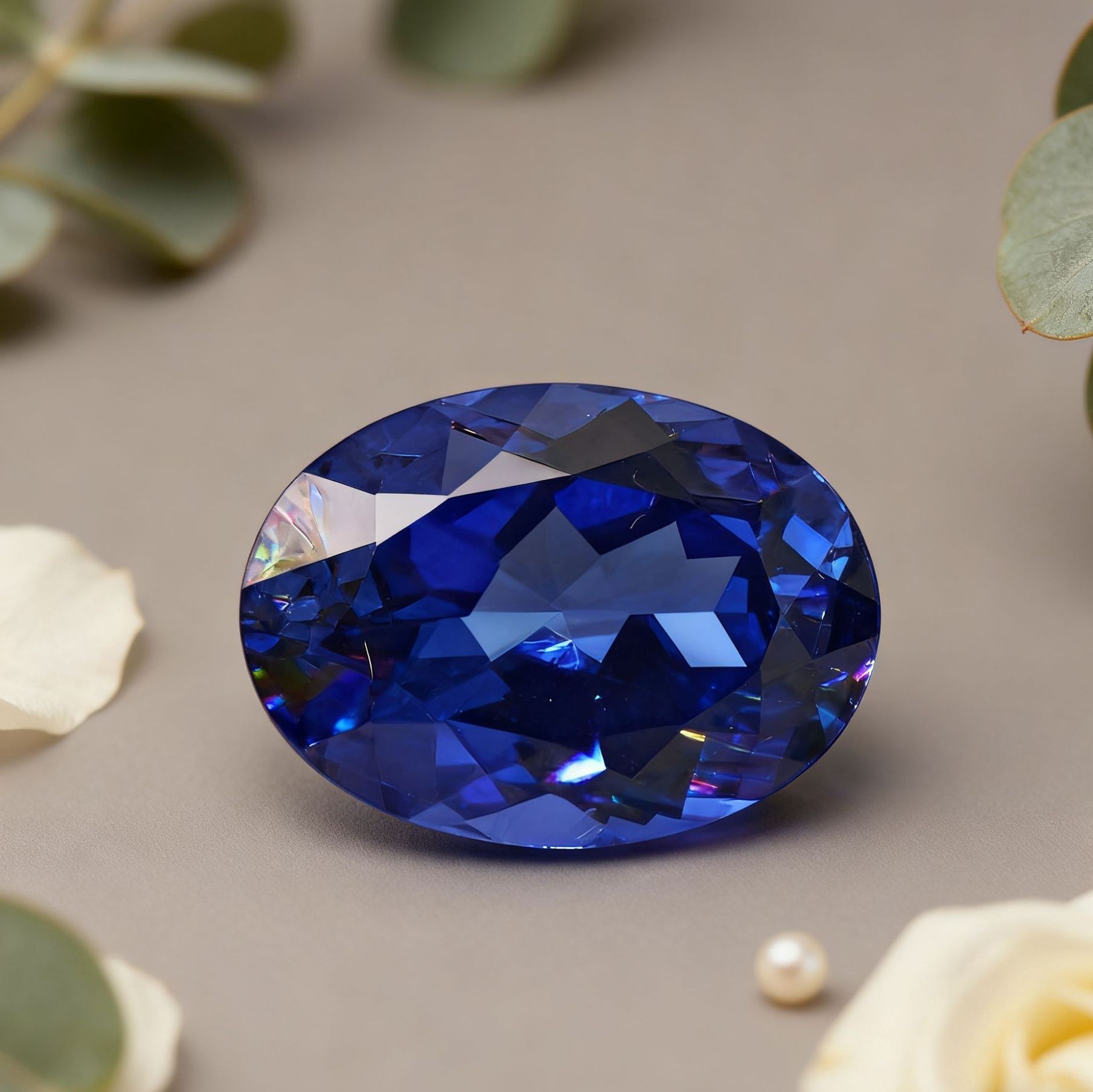 Wholesale Lab Made Gemstones 1ct to 8ct Royal Blue Oval Brilliant Cut Lab Grown Sapphire