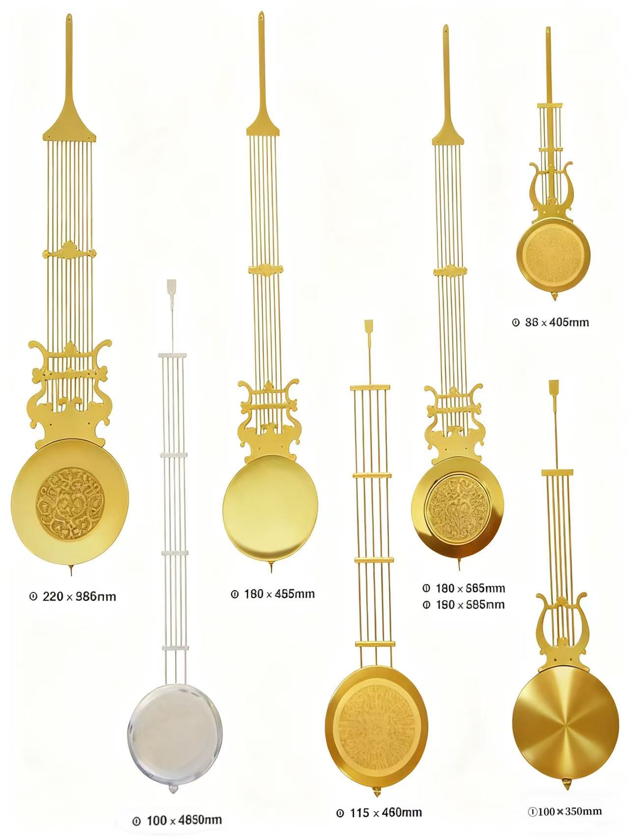 Modern Design Quartz Wall & table Clock with Swing Movement Metal Pendulum