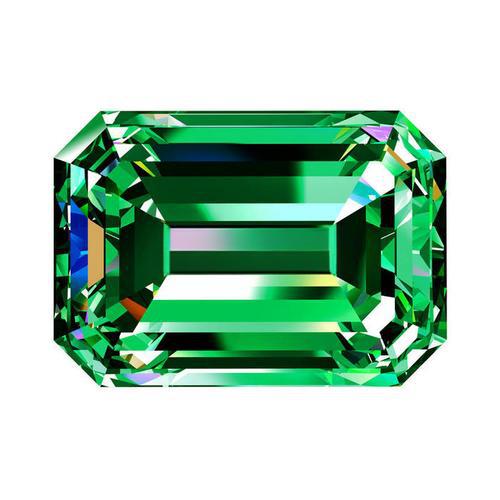 Wholesale Lab Made Gemstones 1ct to 8ct Columbian Green Emerald Brilliant Cut Lab Grown Emerald